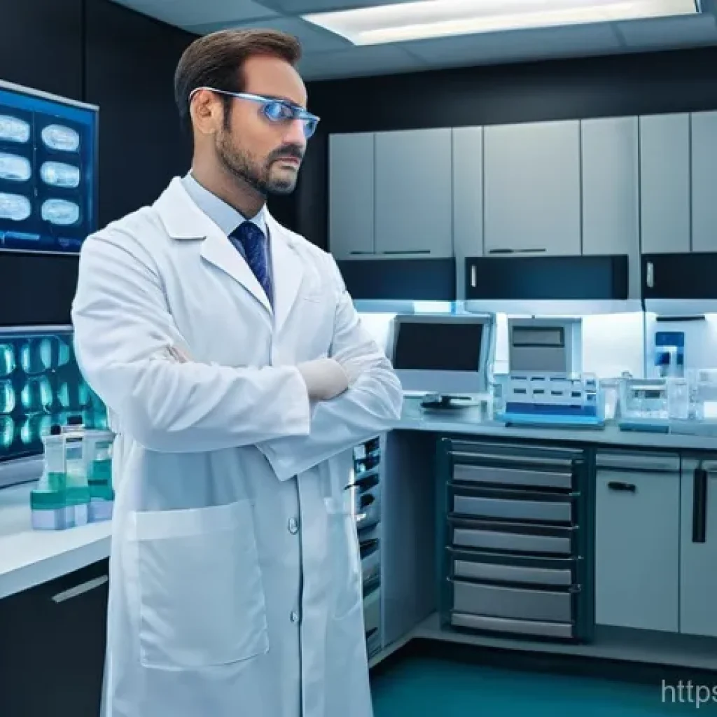 임상병리사 업무 자동화 전망 - **Prompt 1: High-Tech Automated Clinical Laboratory**
    A brightly lit, ultra-modern clinical labo...