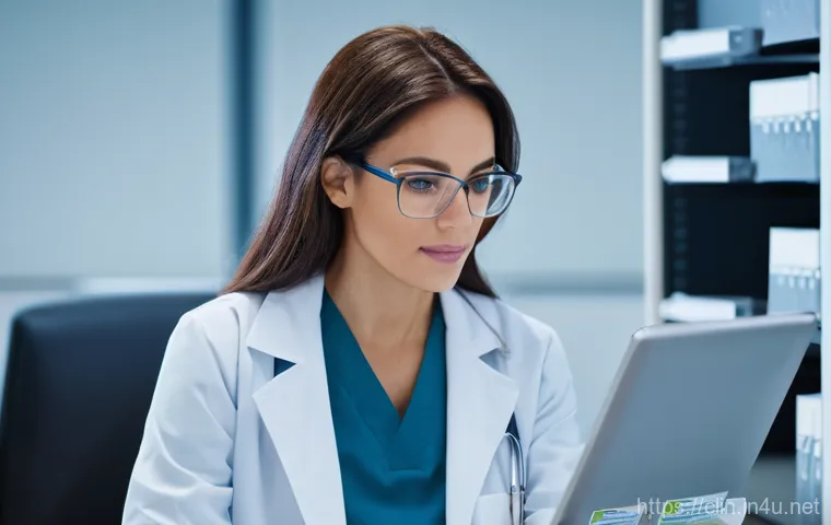 임상병리사 커리어 관련 워크샵 - **Image Prompt 1: Clinical Research Coordinator in Action**
"A professional, determined medical ...