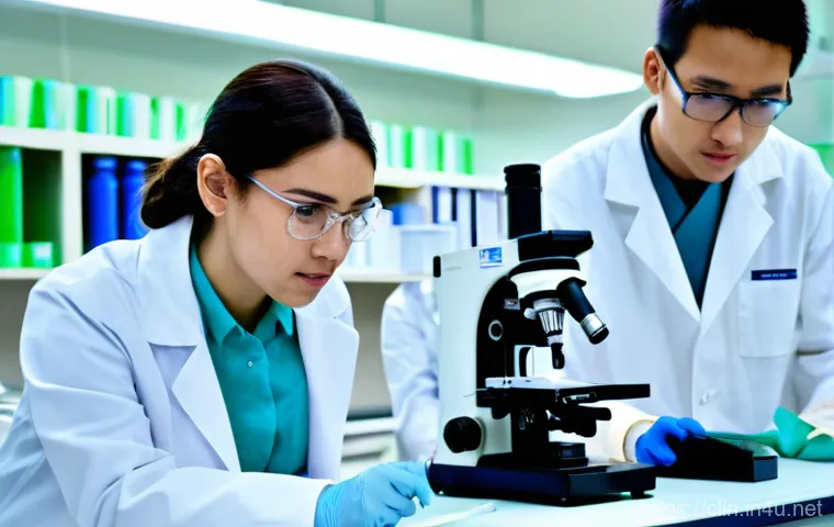 임상병리사 필수 학습 과목 - A male clinical pathologist, dressed in a clean lab coat, stands in a cutting-edge medical diagnosti... 임상병리사 필수 학습 과목 - A male clinical pathologist, dressed in a clean lab coat, stands in a cutting-edge medical diagnosti...