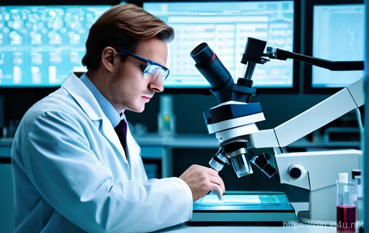 임상병리사 자격증 시험 응시료 - **Prompt 1: A focused clinical pathologist in a modern, brightly lit laboratory, wearing a clean lab...